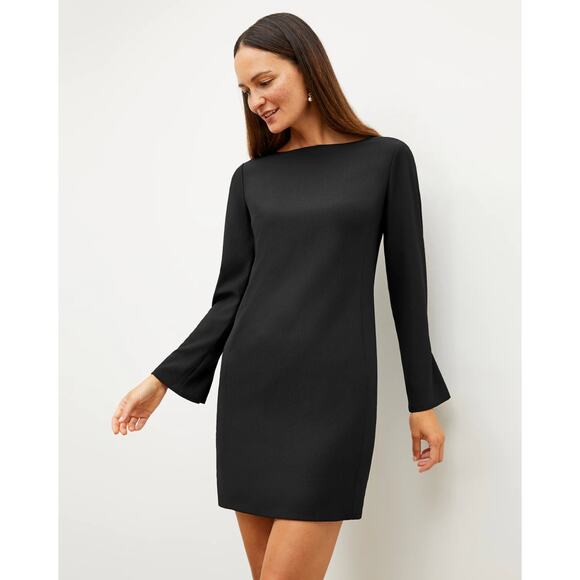 MM LAFLEUR The Regina Dress Heavy Crepe Black {X42} - Picture 2 of 7